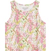 Amazon Essentials Girls and Toddlers’ Knit Sleeveless Fit and Flare Tank Play Dress, Pack of 2(Pink Stripe/White Floral)
