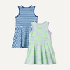 Amazon Essentials Girls and Toddlers’ Knit Sleeveless Fit and Flare Tank Play Dress, Pack of 2(Star Wars)