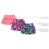 Amazon Essentials Girls and Toddlers’ Knitted Ruffle Scooter Skirts with Elastic Waist and Built in Shorts(3-pack Jungle/Fries/Pink)