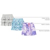 Amazon Essentials Girls and Toddlers’ Knitted Ruffle Scooter Skirts with Elastic Waist and Built in Shorts(3-pack Mermaid Tie-dye)