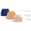 Amazon Essentials Girls and Toddlers’ Knitted Ruffle Scooter Skirts with Elastic Waist and Built in Shorts(Navy/Pink Candy/White Rainbow Print)