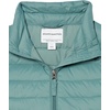 Amazon Essentials Girls and Toddlers’ Light-Weight Water-Resistant Packable Mock Puffer Jackets(Green)
