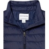 Amazon Essentials Girls and Toddlers’ Light-Weight Water-Resistant Packable Mock Puffer Jackets(Navy)