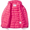 Amazon Essentials Girls and Toddlers’ Lightweight Water-Resistant Packable Hooded Puffer Jacket(Dark Pink)