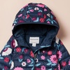 Amazon Essentials Girls and Toddlers’ Lightweight Water-Resistant Packable Hooded Puffer Jacket(Navy Floral)