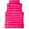 Amazon Essentials Girls and Toddlers’ Lightweight Water-Resistant Packable Puffer Vest(Fuchsia)