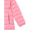 Amazon Essentials Girls and Toddlers’ Long Lightweight Hooded Puffer Jacket(Bright Pink)