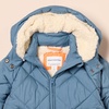 Amazon Essentials Girls and Toddlers’ Long Quilted Cocoon Puffer Coat(Blue)