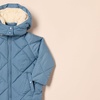 Amazon Essentials Girls and Toddlers’ Long Quilted Cocoon Puffer Coat(Blue)