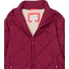 Amazon Essentials Girls and Toddlers’ Long Quilted Cocoon Puffer Coat(Ecru Raspberry Red Shearling)