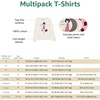 Amazon Essentials Girls and Toddlers’ Long-Sleeve Crewneck T-Shirts, Multipacks(5-pack Magic)