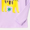 Amazon Essentials Girls and Toddlers’ Long-Sleeve Crewneck T-Shirts, Multipacks(Lilac Cat)