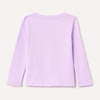 Amazon Essentials Girls and Toddlers’ Long-Sleeve Crewneck T-Shirts, Multipacks(Lilac Cat)