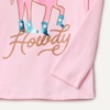 Amazon Essentials Girls and Toddlers’ Long-Sleeve Crewneck T-Shirts, Multipacks(Pastel Pink Howdy)