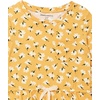 Amazon Essentials Girls and Toddlers’ Long-Sleeve Elastic Waist T-Shirt Dress(2-pack Blue Cat/Gold Floral)