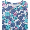Amazon Essentials Girls and Toddlers’ Long-Sleeve Elastic Waist T-Shirt Dress(2-pack Blue Pom/Navy Floral)