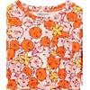 Amazon Essentials Girls and Toddlers’ Long-Sleeve Elastic Waist T-Shirt Dress(2-pack Pink Pom/Orange Floral)