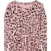 Amazon Essentials Girls and Toddlers’ Long-Sleeve Elastic Waist T-Shirt Dress(Purple/Animal)