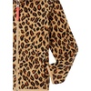 Amazon Essentials Girls and Toddlers’ Polar Fleece Full-Zip Hooded Lightweight Jacket, Insulated(Classic Leopard)
