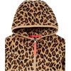 Amazon Essentials Girls and Toddlers’ Polar Fleece Full-Zip Hooded Lightweight Jacket, Insulated(Classic Leopard)