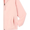 Amazon Essentials Girls and Toddlers’ Polar Fleece Full-Zip Hooded Lightweight Jacket, Insulated(Soft Pink)
