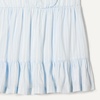 Amazon Essentials Girls and Toddlers’ Ruffle Woven Dress(Light Blue Stripe)