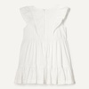 Amazon Essentials Girls and Toddlers’ Ruffle Woven Dress(White)