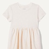Amazon Essentials Girls and Toddlers’ Short Sleeve Stretchy Cotton Jersey Dress, Breathable, Pack of 3(Beige/Oatmeal Heather/Pastel Yellow)