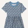 Amazon Essentials Girls and Toddlers’ Short Sleeve Stretchy Cotton Jersey Dress, Breathable, Pack of 3(Pale Pink/French Stripe/Floral)