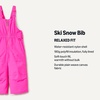 Amazon Essentials Girls and Toddlers’ Water-Resistant Ski & Snow Bib Overall(Neon Pink)
