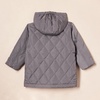 Amazon Essentials Unisex Kids and Toddlers’ Long Quilted Jacket(Grey)