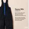 Amazon Essentials boys Water-Resistant Snow Bib(Blue)