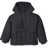 Amazon Essentials Boys and Toddlers’ Quilted Pullover Jacket(Black)