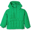 Amazon Essentials Boys and Toddlers’ Quilted Pullover Jacket(Green)