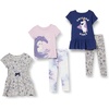 Amazon Essentials Disney | Marvel | Star Wars | Frozen | Princess Girls and Toddlers’ Mix-and-Match Cotton Set, Pack of 5(5-piece Frozen Doodles)