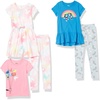 Amazon Essentials Disney | Marvel | Star Wars | Frozen | Princess Girls and Toddlers’ Mix-and-Match Cotton Set, Pack of 5(Mickey Rainbows)