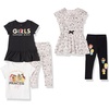 Amazon Essentials Disney | Marvel | Star Wars | Frozen | Princess Girls and Toddlers’ Mix-and-Match Cotton Set, Pack of 5(Princess)