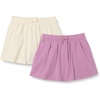 Amazon Essentials Girls’ Cotton Stretch Jersey Patch Pocket Skort with Pockets(Oatmeal Heather/Mauve)