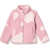 Amazon Essentials Girls’ Faux Sherpa Fleece Full-Zip Jacket, Lined(Pink Cloud)