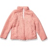 Amazon Essentials Girls’ Long Sleeve Sherpa Fleece Quarter-Zip Pullover Jacket, Insulated(Mauve)