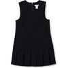 Amazon Essentials Girls’ Pleated Hem Dress(Black)