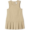 Amazon Essentials Girls’ Pleated Hem Dress(Khaki Tan)