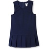 Amazon Essentials Girls’ Pleated Hem Dress(Navy)