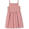 Amazon Essentials Girls and Toddlers’ Cotton Strappy Midi Dress(Beige Hot Pink Posey Floral)
