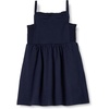 Amazon Essentials Girls and Toddlers’ Cotton Strappy Midi Dress(Navy)