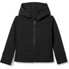 Amazon Essentials Girls and Toddlers’ Hooded Full-Zip Quilted Puffer Active Jacket with Front Pockets, Long Sleeve(Black)