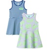 Amazon Essentials Girls and Toddlers’ Knit Sleeveless Fit and Flare Tank Play Dress, Pack of 2(Star Wars)