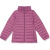 Amazon Essentials Girls and Toddlers’ Light-Weight Water-Resistant Packable Mock Puffer Jackets(Dusty Purple)