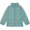 Amazon Essentials Girls and Toddlers’ Light-Weight Water-Resistant Packable Mock Puffer Jackets(Green)