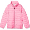 Amazon Essentials Girls and Toddlers’ Light-Weight Water-Resistant Packable Mock Puffer Jackets(Neon Pink)